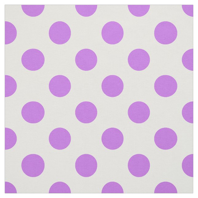 Tissu Lilac et pois blancs (Échantillon)