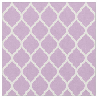 Tissu Lilac Purple Marocain Quatrefoil