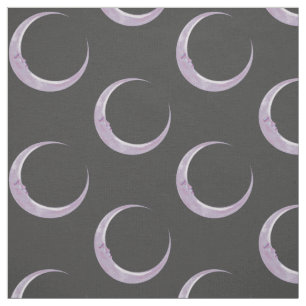 Tissu lilas de croissant de lune