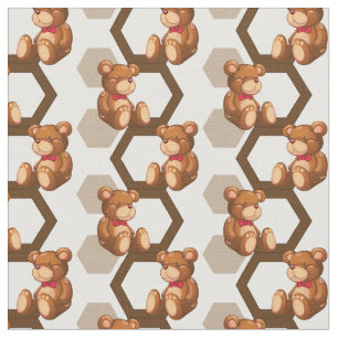 Tissu l'illustration d'une rangée de nounours concernen