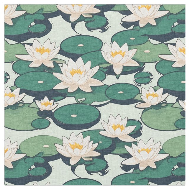 Tissu Lily Pads (Fermer)