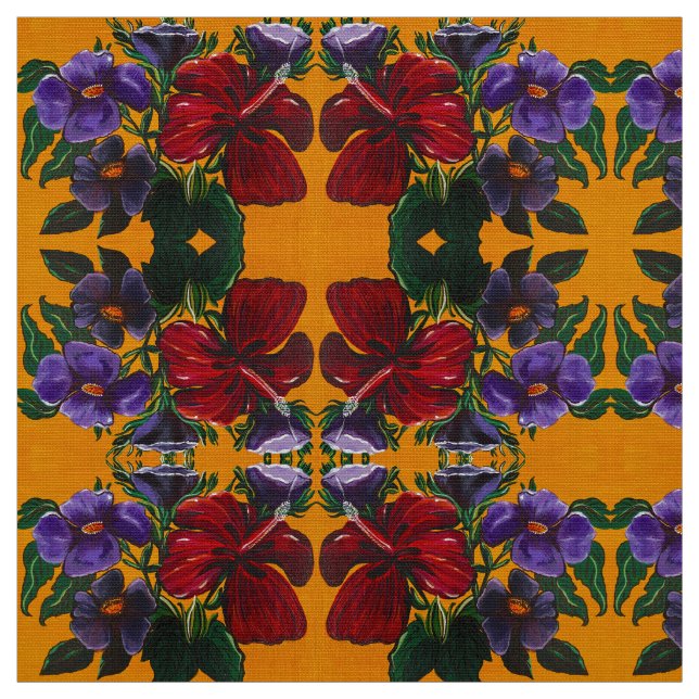 Tissu Lily Swirl Automne (Échantillon)