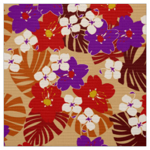 Tissu Limahuli Garden Floral Vintage Hawaï