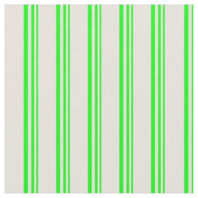 Tissu Lime & Beige Coloré Lignes/Grilles Motif (Fermer)