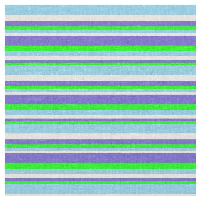 Tissu Lime, bleu ardoise, beige et bleu ciel (Fermer)