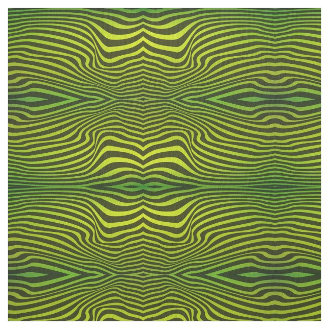 Tissu Lime et jaune vif vert avec rayures noires (Échantillon)