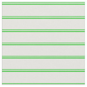 Tissu Lime Green & Mint Cream Liner Motif