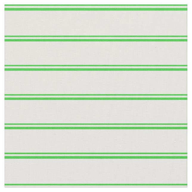 Tissu Lime Green & Mint Cream Liner Motif (Fermer)