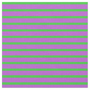 Tissu Lime Green & Orchidée Linke/Motif rayé