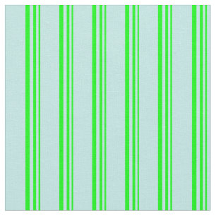 Tissu Lime & Turquoise Coloris Lignes/Motif de bandes