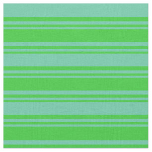 Tissu Lime Vert et Aquamarine Coloris Lignes Motif