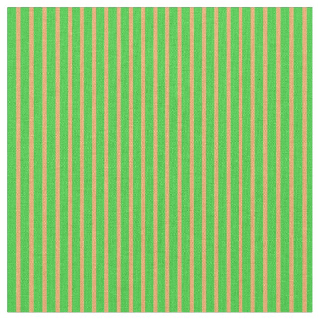 Tissu Lime Vert et Brown Couleur Motif des rayures (Fermer)