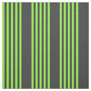 Tissu Lime vert et charbon de bois cinq bandes motif