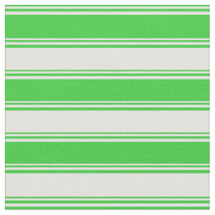 Tissu Lime vert et Cyan clair Lignes/Motif de rayures