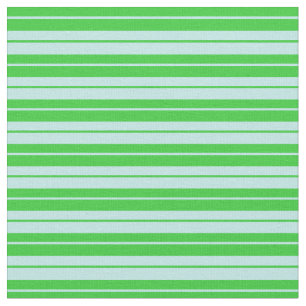 Tissu Lime Vert et Motif à rayures turquoise