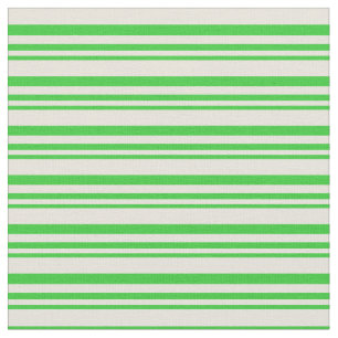 Tissu Lime Vert et Motif couleur beige