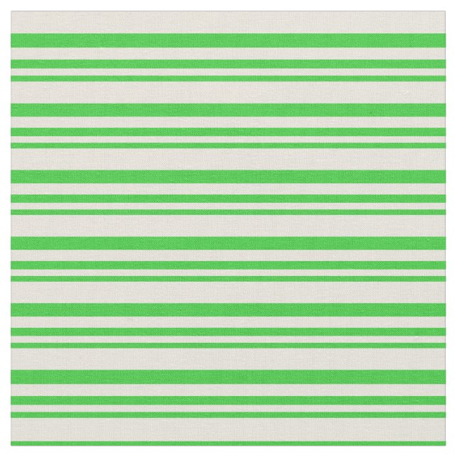 Tissu Lime Vert et Motif couleur beige (Fermer)