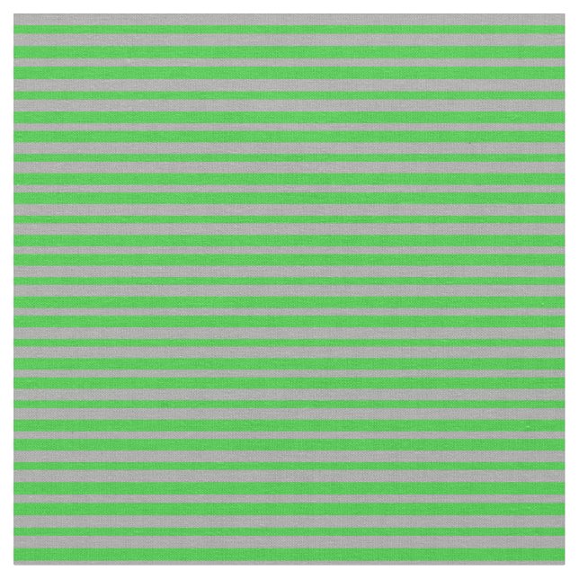 Tissu Lime Vert & Gris foncé Lignes/Gris Motif (Fermer)