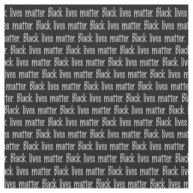 Tissu L'importance des vies noires (Fermer)