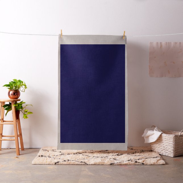 Tissu Lin Navy | Luxe Décor Moderne (In Situ)