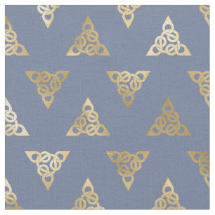 Tissu Lindisfarne celtique Gold inspiré des noeuds sur 