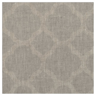 Tissu Linge Beige moderne Quatrefoil Grande échelle