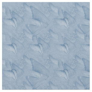 Tissu Linge de papillon Abstrait de couleur cyanotype