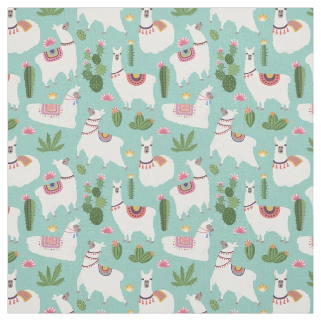 Tissu Llama Motif (Échantillon)