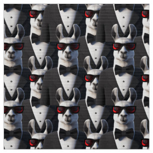 Tissu Llama Tux Motif