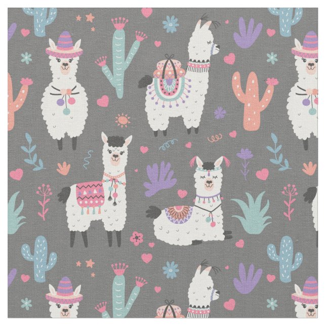 Tissu Llamas (Fermer)