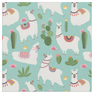Tissu Llamas