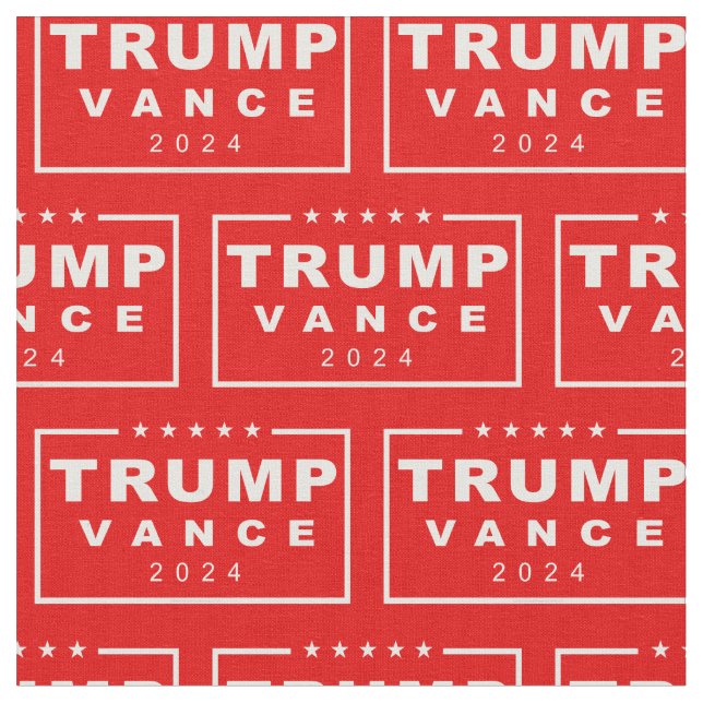 Tissu Logo classique Donald Trump Vance 2024 Rectangle (Fermer)