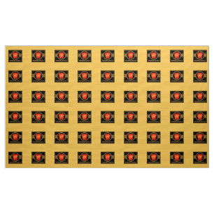 Tissu Logo de chemin de fer de la Pennsylvanie, noir et