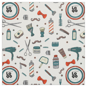 Tissu Logo Personnalisé Modèle Retro Barber Shop By Yard
