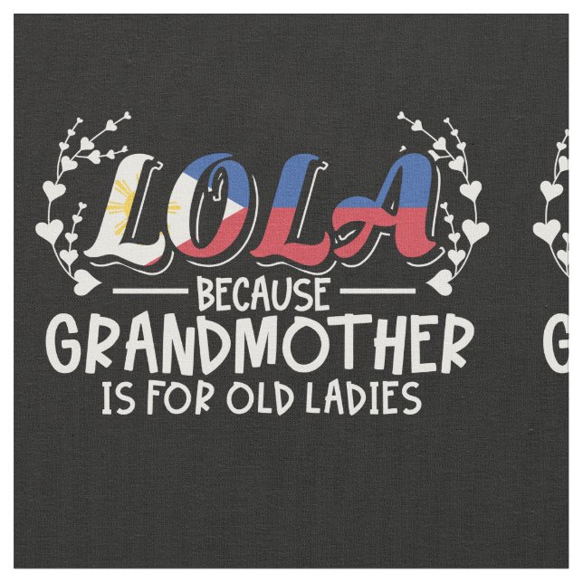 Tissu Lola - Citation de la grand-mère Philippines Old L (Fermer)