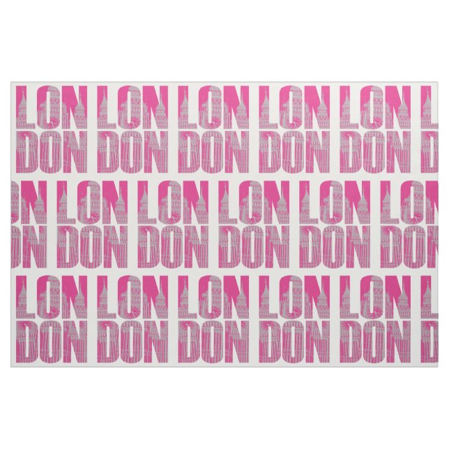 Tissu Londres rose (Fat Quarter)