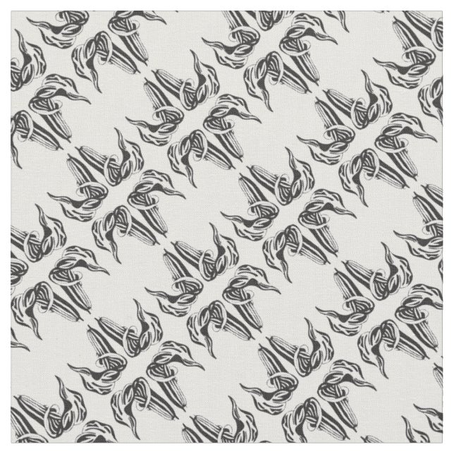 Tissu Lord et dames motif noir et blanc (Fermer)