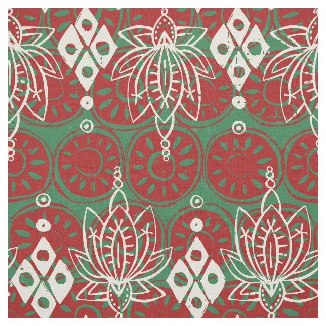 Tissu losange Noël (Échantillon)