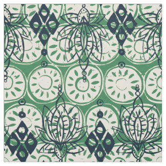 Tissu losange vert