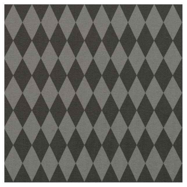 Tissu Losanges Arlequin Noir & Gris foncé (Fermer)