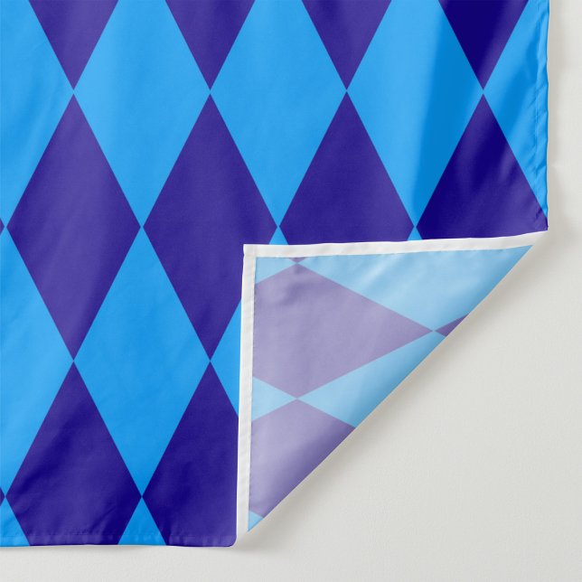 Tissu Losanges et Damier Bleu Clair et Foncé Harlequin  (Créateur téléchargé)