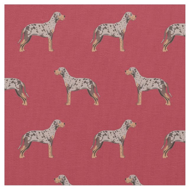 Tissu louisiana catahoula leopard rouge (Fermer)