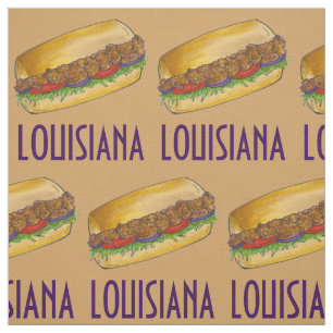 Tissu Louisiane crevettes Po'Boy Sandwich New Orleans