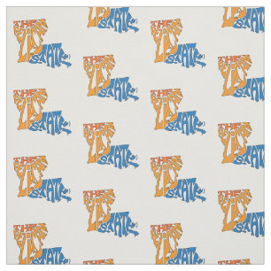 Tissu Louisiane Nickname Word Art Motif