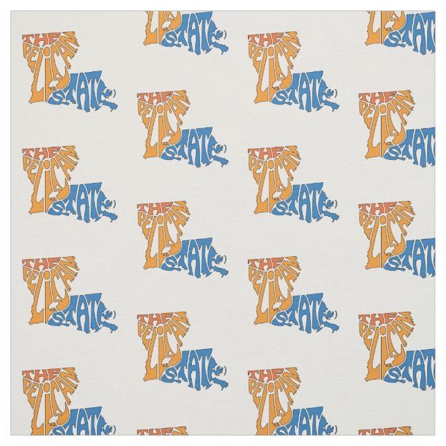 Tissu Louisiane Nickname Word Art Motif (Échantillon)