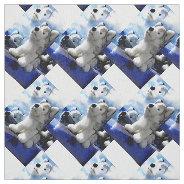 Tissu Loups de jouets (Échantillon)