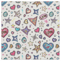 Love & Crystals | Motif sans couture Cœurs de cris