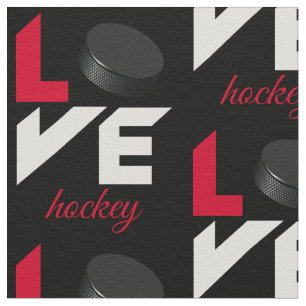 Tissu Love hockey