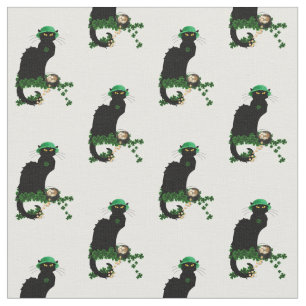 Tissu Lucky Le Conversation Noir Saint Patrick's Day
