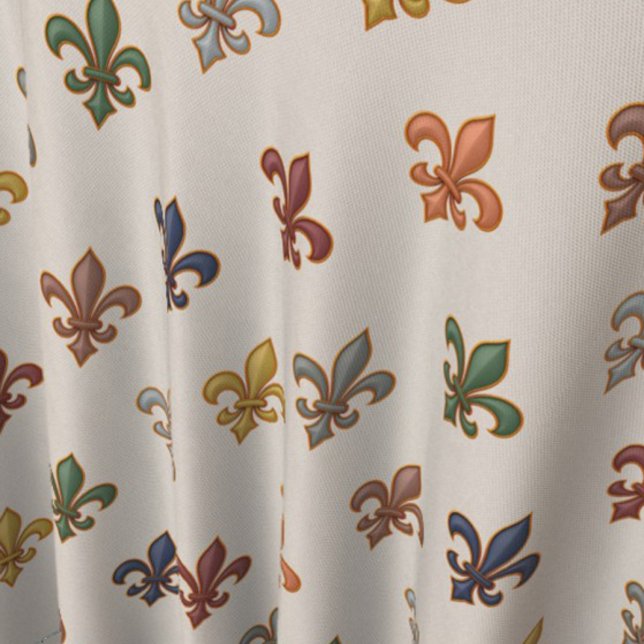 Tissu Lumière de design fleur de lis en bois terrestres (Créateur téléchargé)